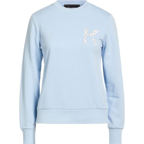 felpe Karl Lagerfeld blu con stampe