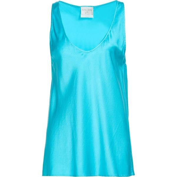 Top da donna in azzurro Forte_Forte Forte_Forte