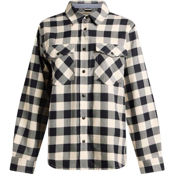 Camicia da donna a quadri collo classico a maniche lunghe con bottoni in cotone Woolrich Woolrich