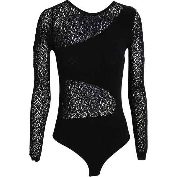 Corpo da donna in nero pece girocollo a maniche lunghe Wolford Wolford