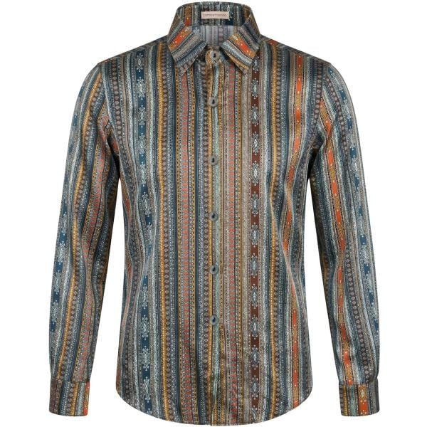 Camicia da donna in grigio scuro collo classico a maniche lunghe con bottoni in viscosa Camicettasnob Camicettasnob