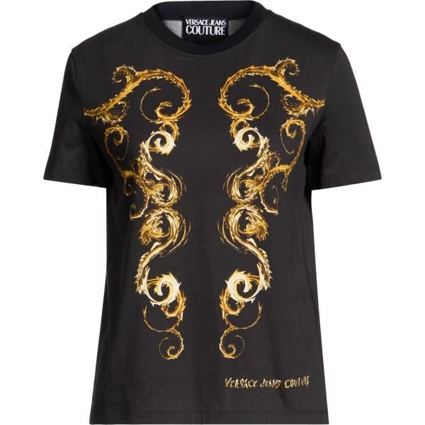 T-shirt da donna in nero pece Versace Jeans Couture Versace Jeans Couture