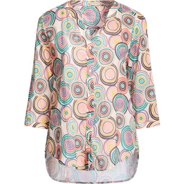 Camicia da donna in beige sabbia collo coreana con bottoni in cotone Camicettasnob Camicettasnob