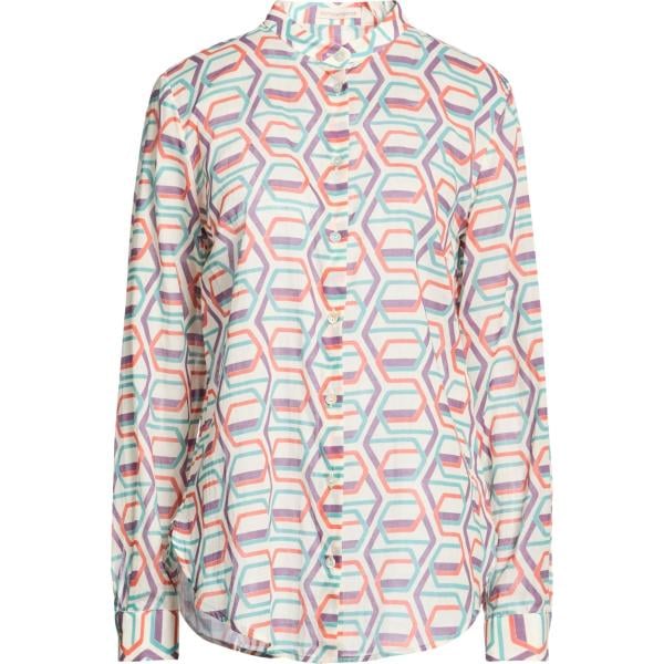 Camicia da donna in grigio chiaro collo coreana a maniche lunghe con bottoni in cotone Camicettasnob Camicettasnob