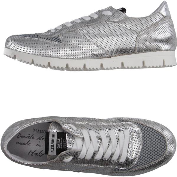sneakers Daniele Alessandrini grigio tinta unita