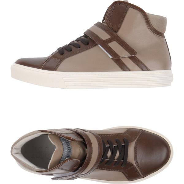 sneakers alte Hogan Rebel marrone