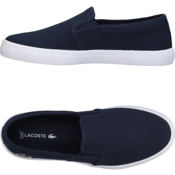sneakers Lacoste blu tinta unita
