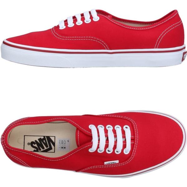 sneakers Vans rosso tinta unita