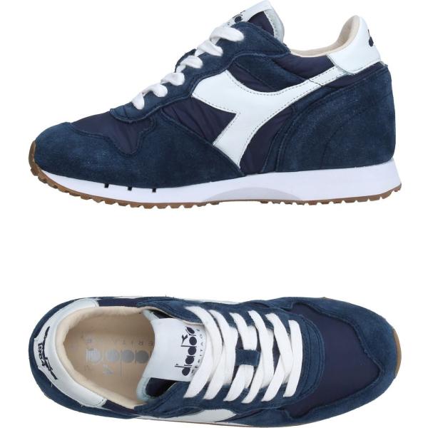 sneakers Diadora Heritage blu tinta unita