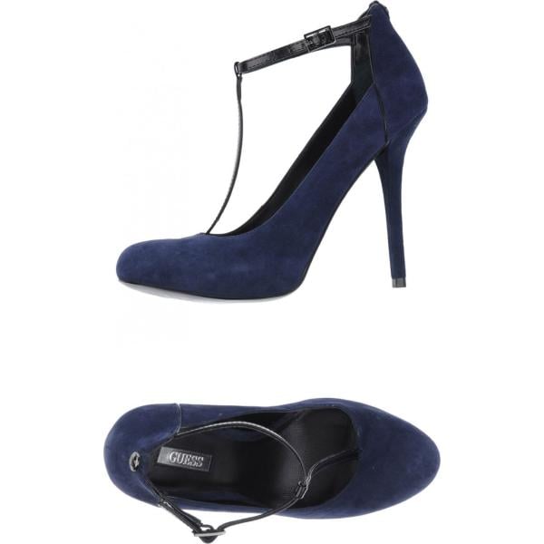 décolleté Guess blu tinta unita