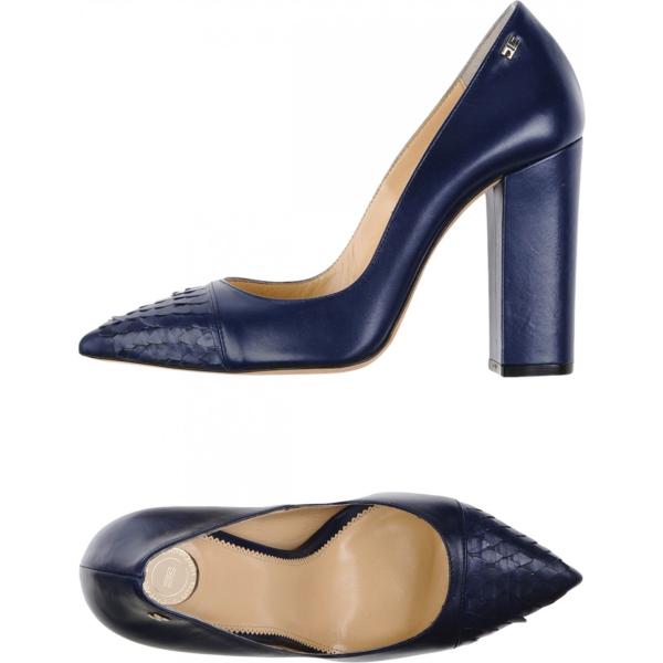 Décolleté con tacco squadrato a punta tinta unita Elisabetta Franchi tinta unita