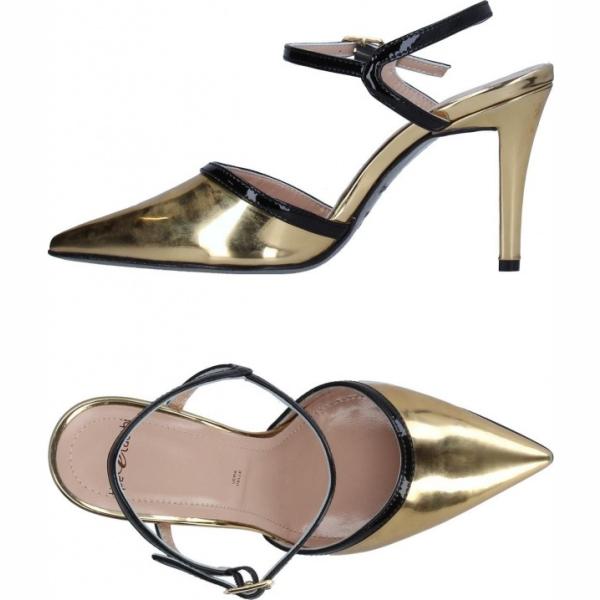 Décolleté slingback fantasia effetto laminato con fibbia a punta in pelle sintetica Tipe E Tacchi multicolore