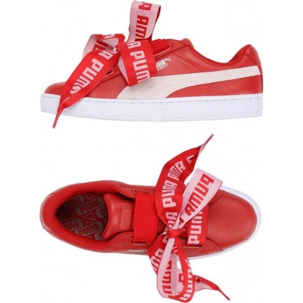 sneakers Puma rosso tinta unita