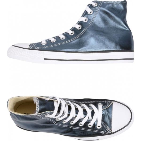 sneakers alte Converse All Star blu tinta unita