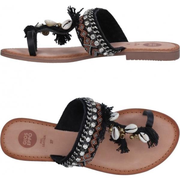 Infradito con strass fantasia multicolore con perline senza tacco con punta tonda Gioseppo multicolore