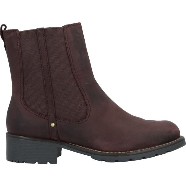 stivaletti chelsea Clarks marrone tinta unita