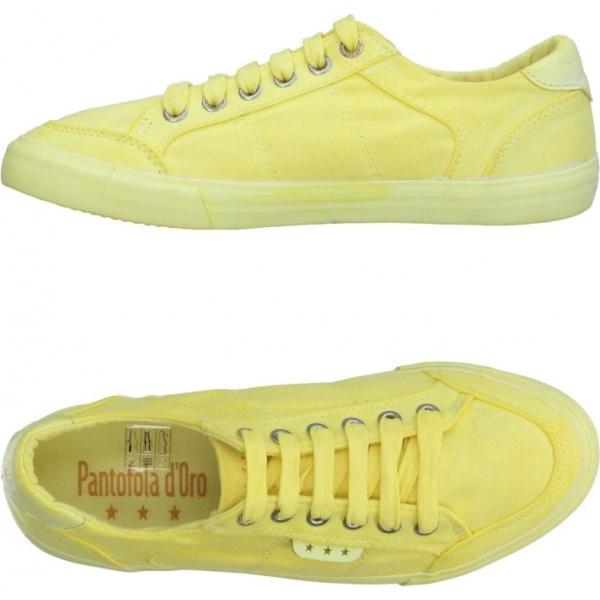 sneakers Pantofola Doro giallo tinta unita