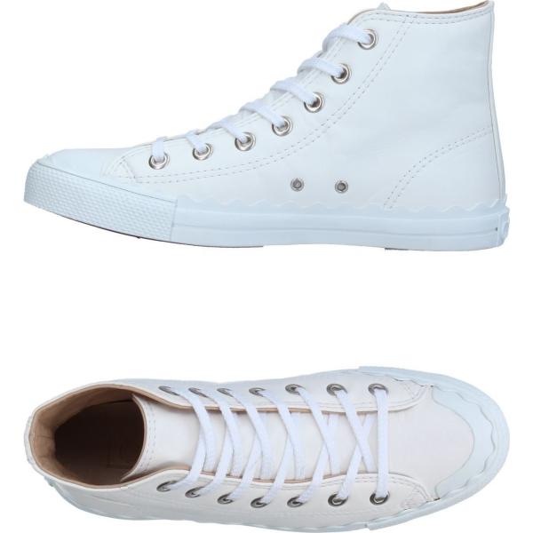 sneakers alte Chloé bianco tinta unita