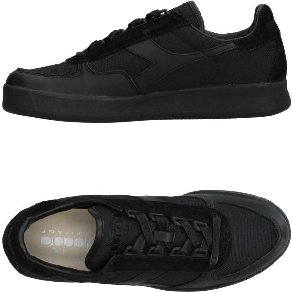 sneakers Diadora Heritage nero tinta unita