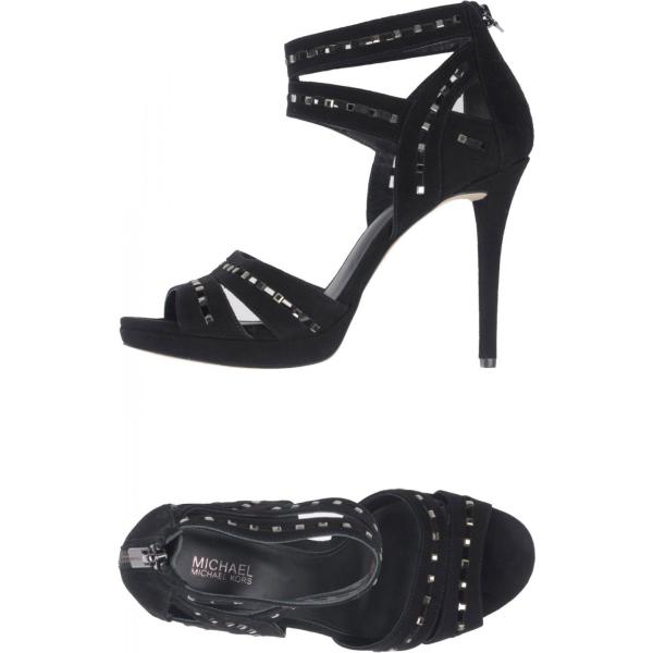 sandali con tacco Michael Michael Kors nero tinta unita