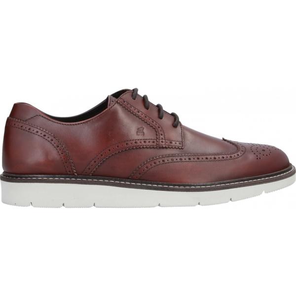 scarpe stringate Hogan marrone tinta unita