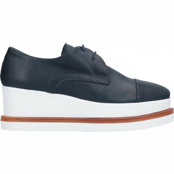 scarpe stringate Piampiani blu tinta unita