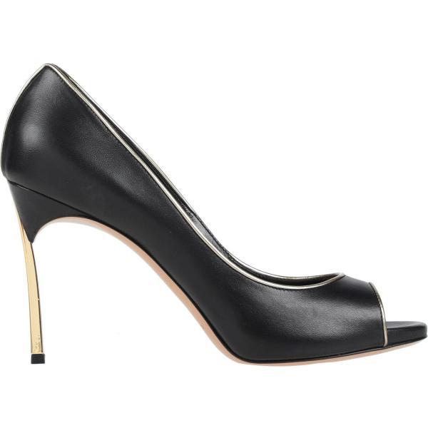 Décolleté effetto laminato open toe tinta unita Casadei tinta unita