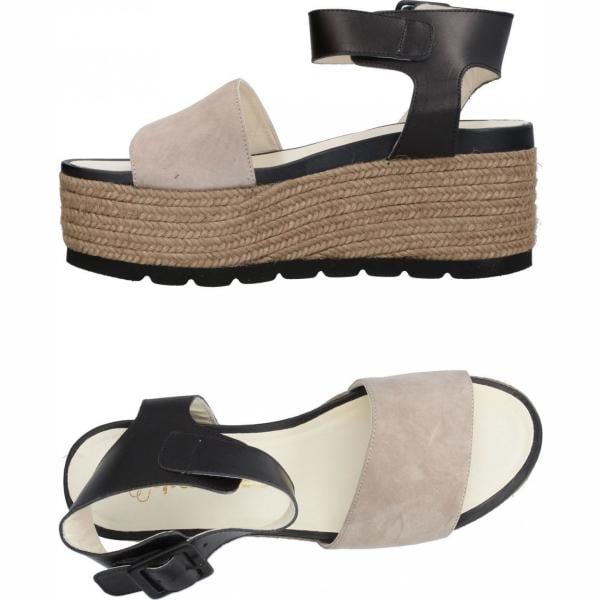 sandali col tacco Espadrilles multicolore