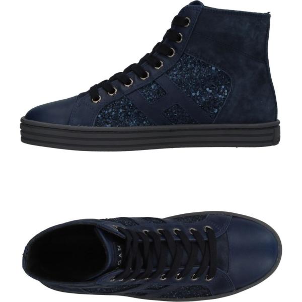 sneakers alte Hogan Rebel blu tinta unita