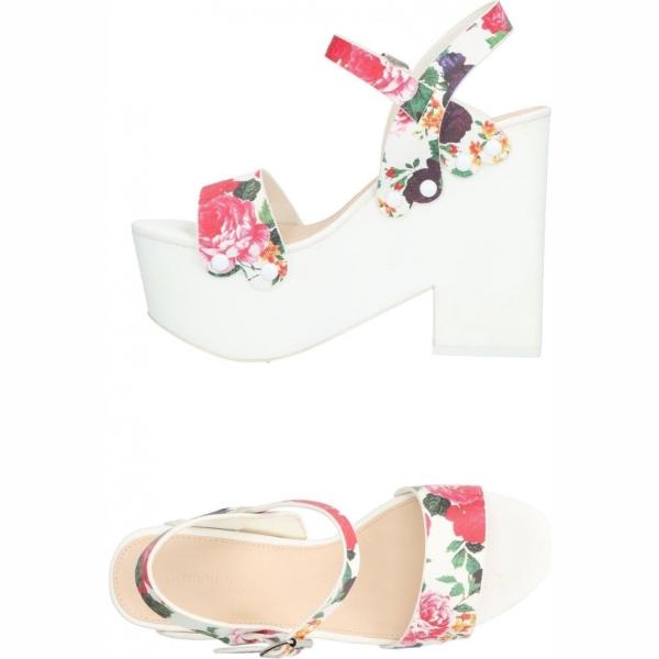 sandali in pelle Primadonna bianco a fiori