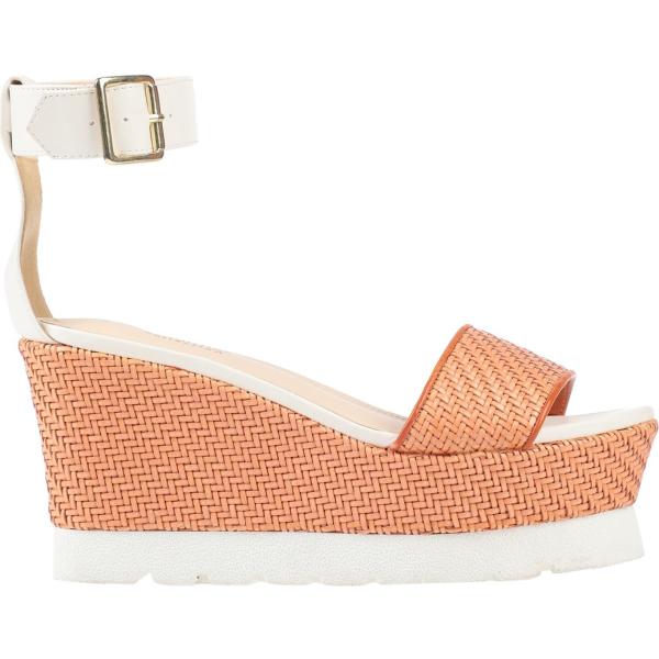 sandali col tacco Primadonna arancione
