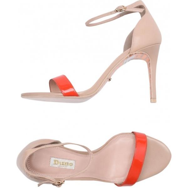 Sandali fantasia effetto vernice con cinturino e punta tonda in pelle sintetica DUNE London multicolore