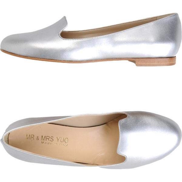 mocassini Mr & Mrs Yuo grigio tinta unita