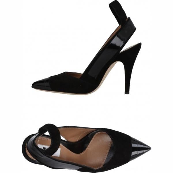 Décolleté effetto scamosciato a punta tinta unita Moschino tinta unita