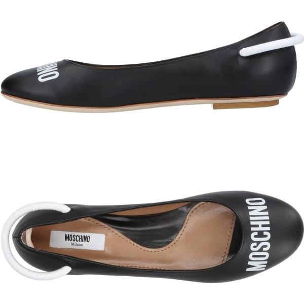 ballerine Moschino nero tinta unita