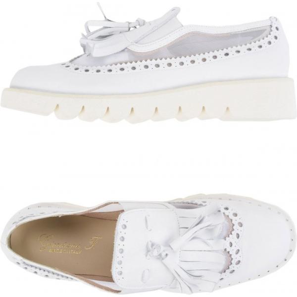 mocassini Giordana F. bianco tinta unita