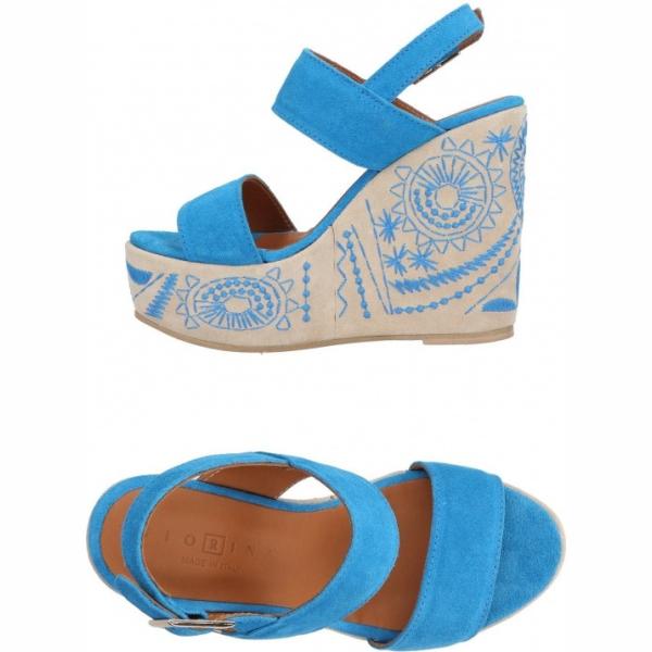 Sandali pelle con zeppe effetto scamosciato con fibbia e punta tonda tinta unita Fiorina tinta unita