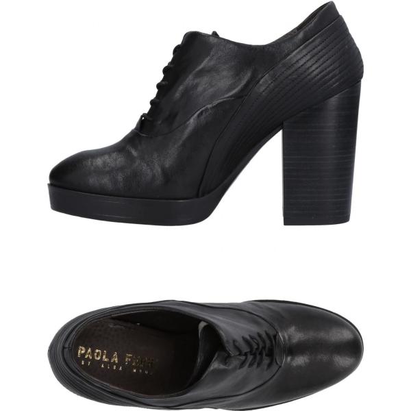 scarpe stringate Paola Ferri nero tinta unita