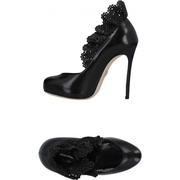 décolleté Dsquared2 nero tinta unita