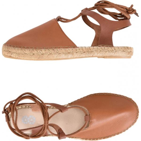 Espadrillas senza tacco interno sfoderato con punta tonda in pelle tinta unita 8 tinta unita