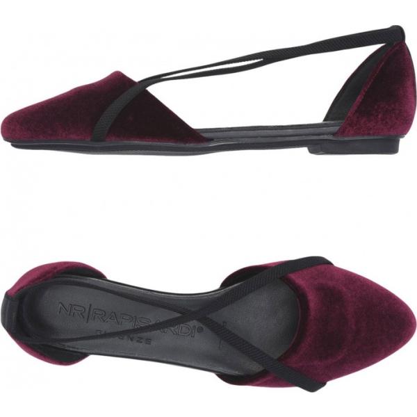 Ballerine con strass senza tacco con punta tonda in velluto tinta unita Nr Rapisardi tinta unita