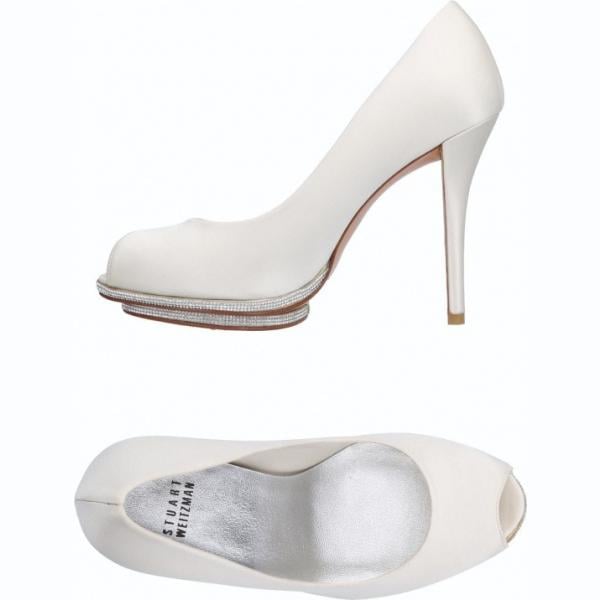 Décolleté con strass open toe in raso tinta unita Stuart Weitzman tinta unita
