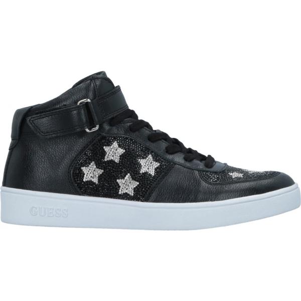 sneakers alte Guess nero tinta unita