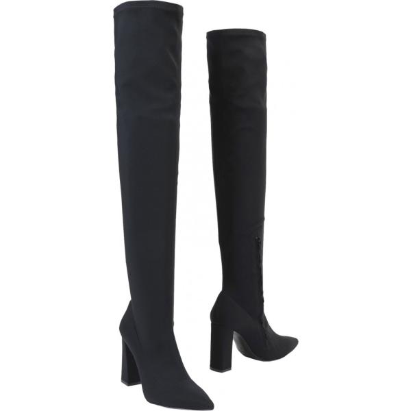 Stivali al ginocchio in denim 8 by YOOX nero