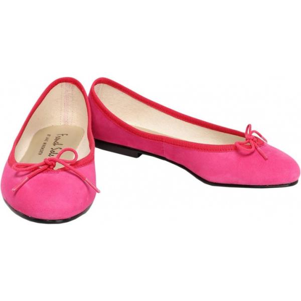 Ballerine con punta tonda pianta stretta tinta unita French Sole tinta unita