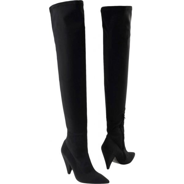 Stivali con zip a punta in tessuto tecnico tinta unita JOLIE by EDWARD SPIERS tinta unita