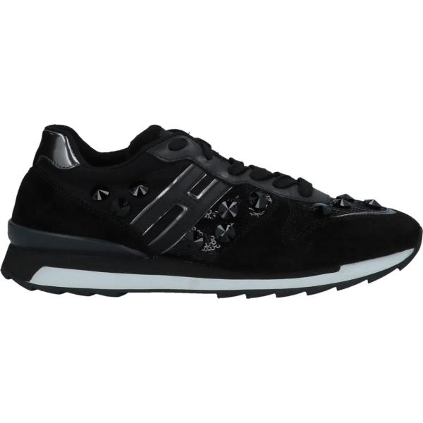 sneakers Hogan Rebel nero tinta unita