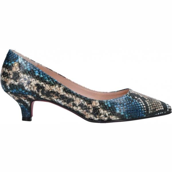 Décolleté con stampa a punta in pelle sintetica Cuplé multicolore animalier