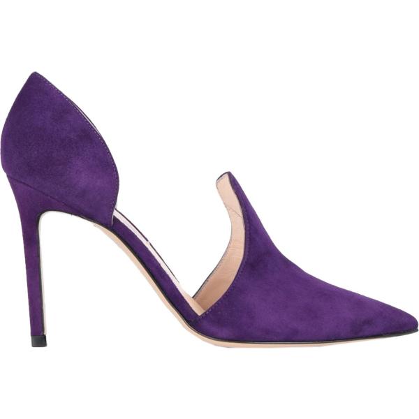 Décolleté effetto scamosciato a punta tinta unita Roberto Festa viola tinta unita