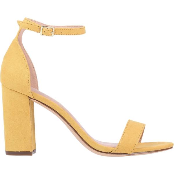 sandali col tacco Madden Girl giallo tinta unita